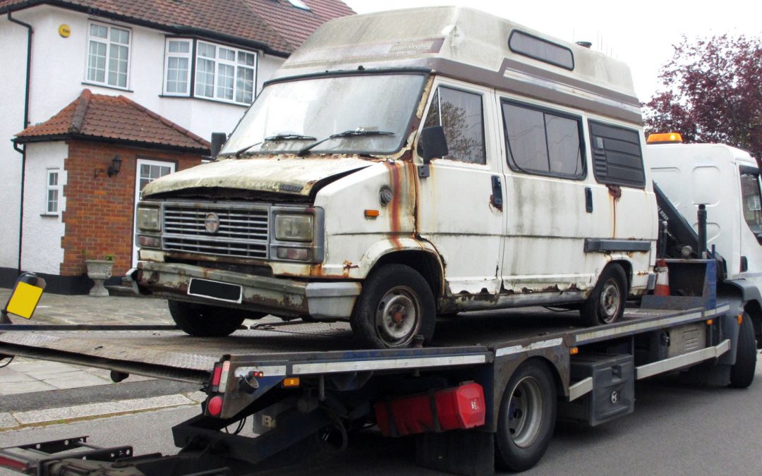 Damaged Van - Brighton Vehicle Recycling